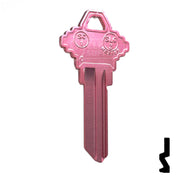 Uncut Aluminum Key Blank | Schlage SC1 | Pink Residential-Commercial Key JMA USA
