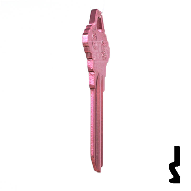 Uncut Aluminum Key Blank | Schlage SC1 | Pink Residential-Commercial Key JMA USA