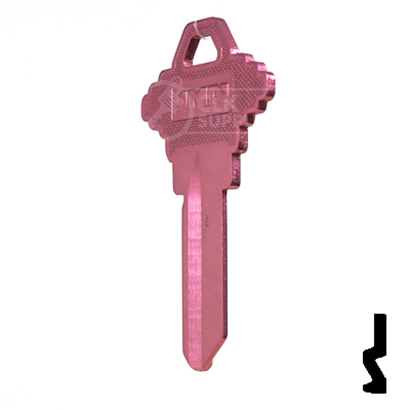 Uncut Aluminum Key Blank | Schlage SC1 | Pink Residential-Commercial Key JMA USA