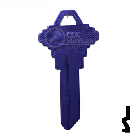 Uncut Aluminum Key Blank | Schlage SC1 | Purple