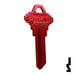 Uncut Aluminum Key Blank | Schlage SC1 | Red Residential-Commercial Key JMA USA