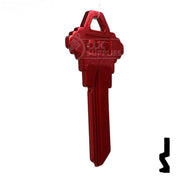 Uncut Aluminum Key Blank | Schlage SC1 | Red Residential-Commercial Key JMA USA