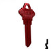 Uncut Aluminum Key Blank | Schlage SC1 | Red Residential-Commercial Key JMA USA