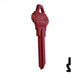 Uncut Aluminum Key Blank | Schlage SC1 | Red Residential-Commercial Key JMA USA