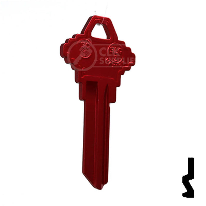 Uncut Aluminum Key Blank | Schlage SC1 | Red Residential-Commercial Key JMA USA