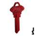 Uncut Aluminum Key Blank | Schlage SC1 | Red Residential-Commercial Key JMA USA