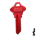 Uncut Aluminum Key Blank | Schlage SC1 | Red Residential-Commercial Key JMA USA