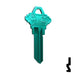 Uncut Aluminum Key Blank | Schlage SC1 | Turquoise Residential-Commercial Key JMA USA