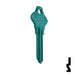 Uncut Aluminum Key Blank | Schlage SC1 | Turquoise Residential-Commercial Key JMA USA