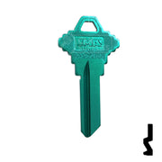Uncut Aluminum Key Blank | Schlage SC1 | Turquoise Residential-Commercial Key JMA USA