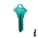 Uncut Aluminum Key Blank | Schlage SC1 | Turquoise Residential-Commercial Key JMA USA