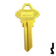 Uncut Aluminum Key Blank | Schlage SC1 | Yellow Residential-Commercial Key JMA USA