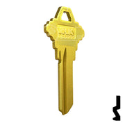 Uncut Aluminum Key Blank | Schlage SC1 | Yellow Residential-Commercial Key JMA USA