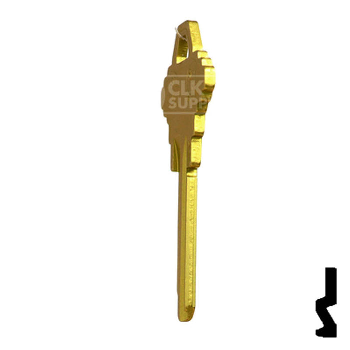 Uncut Aluminum Key Blank | Schlage SC1 | Yellow Residential-Commercial Key JMA USA