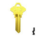 Uncut Aluminum Key Blank | Schlage SC1 | Yellow Residential-Commercial Key JMA USA