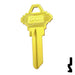 Uncut Aluminum Key Blank | Schlage SC1 | Yellow Residential-Commercial Key JMA USA