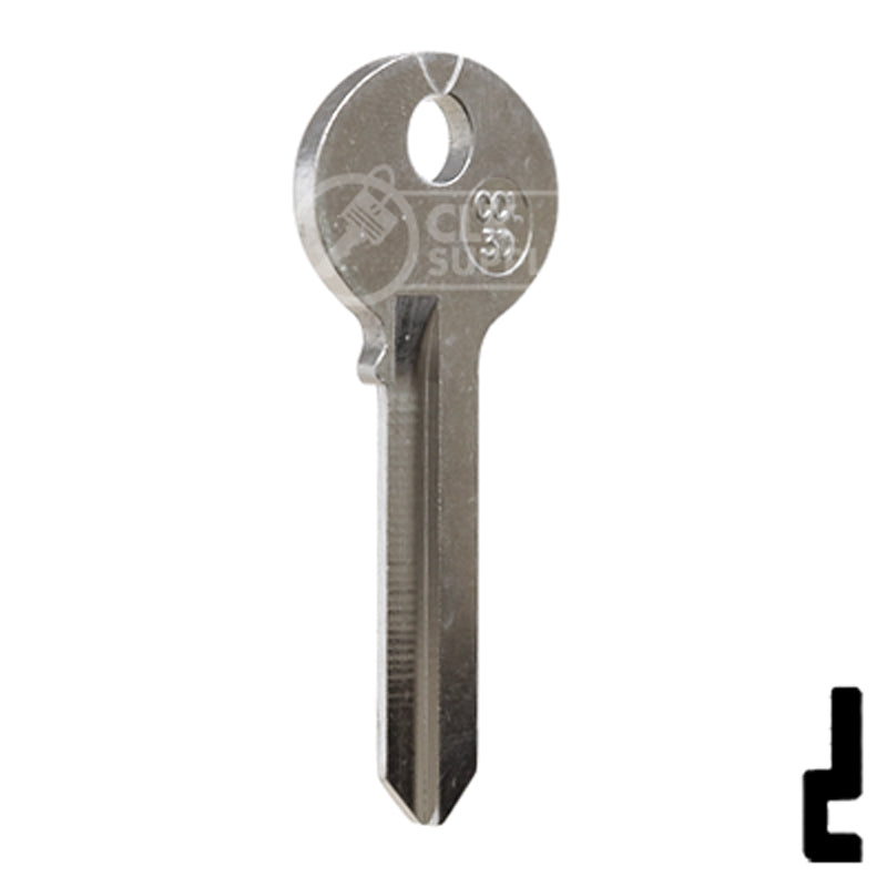 Uncut Cabinet Lock Key Blank | Corbin Russwin | CCL-3D Residential-Commercial Key JMA USA