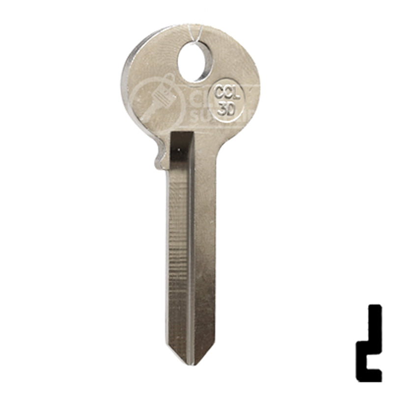 Uncut Cabinet Lock Key Blank | Corbin Russwin | CCL-3D Residential-Commercial Key JMA USA