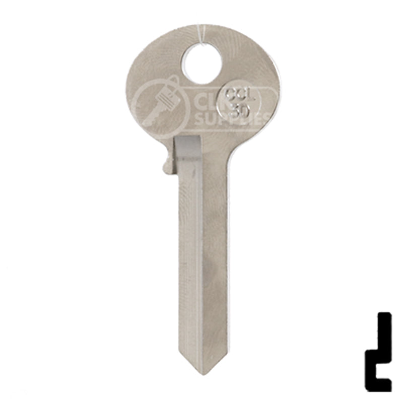 Uncut Cabinet Lock Key Blank | Corbin Russwin | CCL-3D Residential-Commercial Key JMA USA