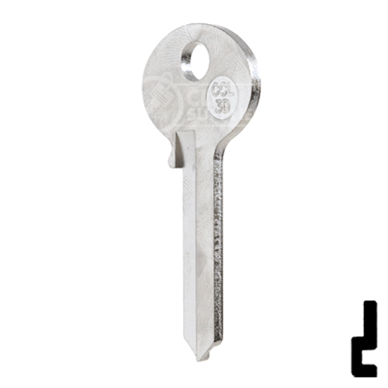Uncut Cabinet Lock Key Blank | Corbin Russwin | CCL-3D Residential-Commercial Key JMA USA