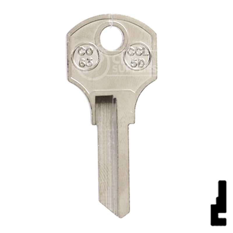 Uncut Cabinet Lock Key Blank | Corbin Russwin | CCL-5D Residential-Commercial Key JMA USA
