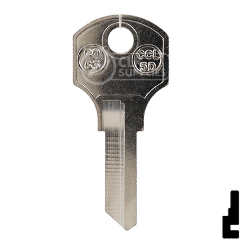 Uncut Cabinet Lock Key Blank | Corbin Russwin | CCL-5D Residential-Commercial Key JMA USA