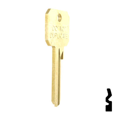 Uncut DND Key Blank | Corbin Russwin | RU45, 1011D1 Residential-Commercial Key Ilco