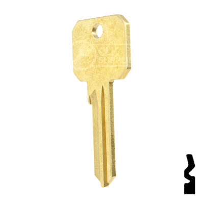 Uncut DND Key Blank | Corbin Russwin | RU45, 1011D1 Residential-Commercial Key Ilco