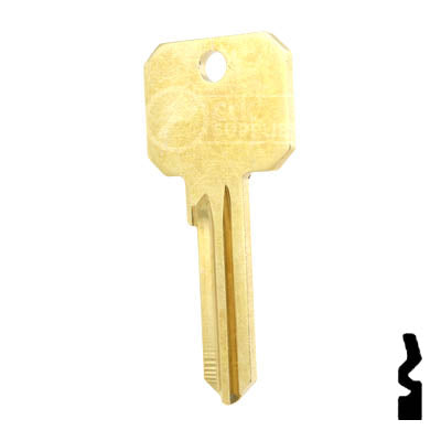 Uncut DND Key Blank | Corbin Russwin | RU45, 1011D1 Residential-Commercial Key Ilco