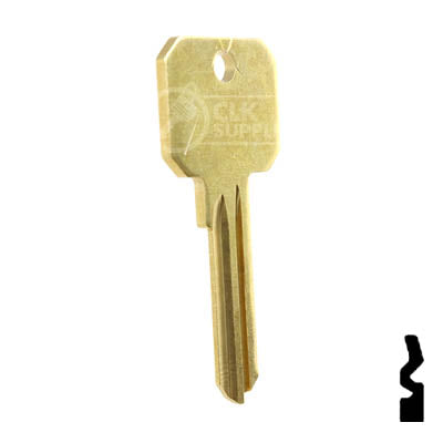 Uncut DND Key Blank | Corbin Russwin | RU45, 1011D1 Residential-Commercial Key Ilco