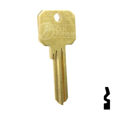 Uncut DND Key Blank | Corbin Russwin | RU45, 1011D1 Residential-Commercial Key Ilco