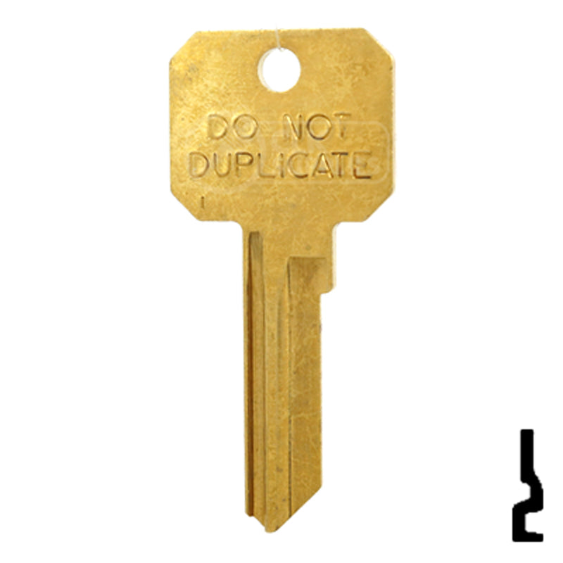 Uncut DND Key Blank | Dexter | DE6-DND, D1054K Residential-Commercial Key Ilco