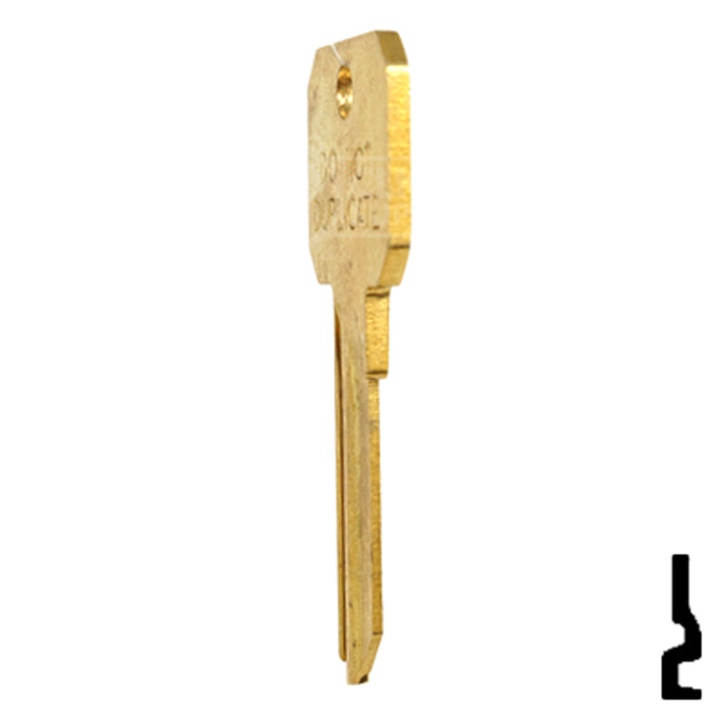 Uncut DND Key Blank | Dexter | DE6-DND, D1054K Residential-Commercial Key Ilco