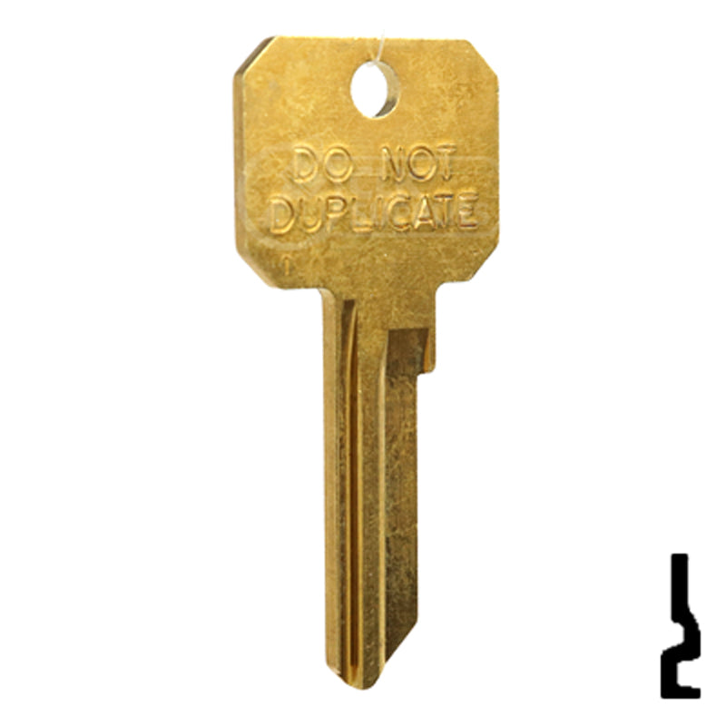 Uncut DND Key Blank | Dexter | DE6-DND, D1054K Residential-Commercial Key Ilco