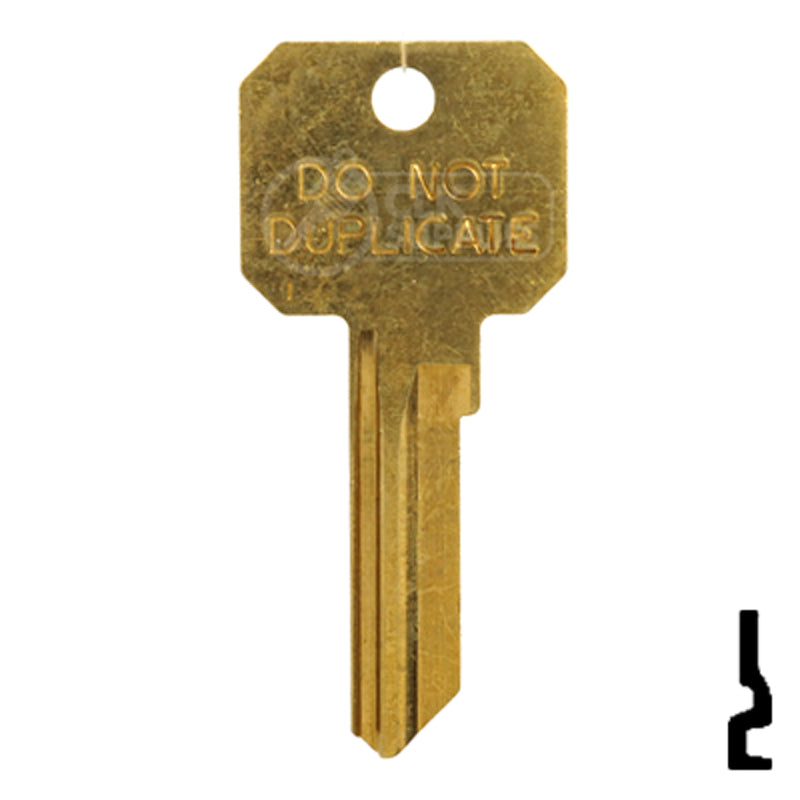 Uncut DND Key Blank | Dexter | DE6-DND, D1054K Residential-Commercial Key Ilco