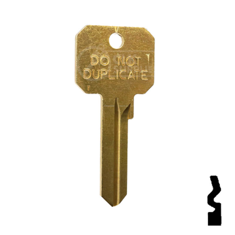 Uncut DND Key Blank | Ruswwin | RU46 Residential-Commercial Key Ilco