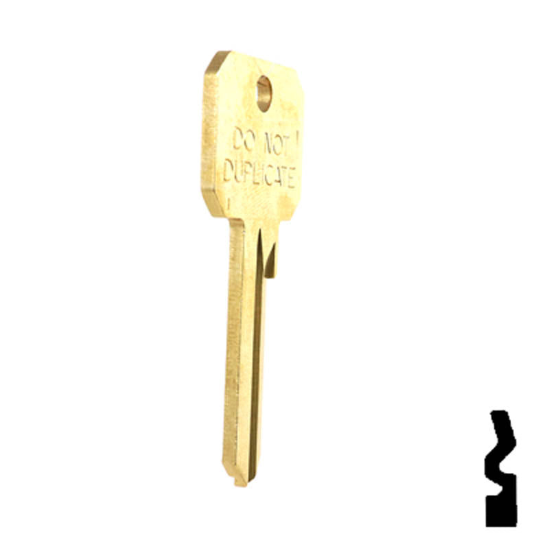 Uncut DND Key Blank | Ruswwin | RU46 Residential-Commercial Key Ilco
