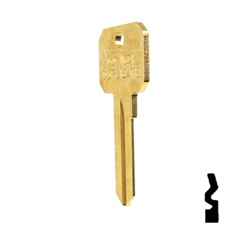 Uncut DND Key Blank | Ruswwin | RU46 Residential-Commercial Key Ilco