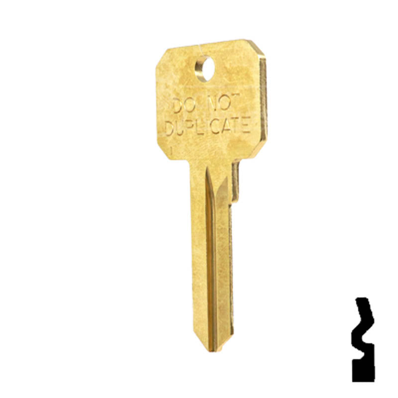 Uncut DND Key Blank | Ruswwin | RU46 Residential-Commercial Key Ilco