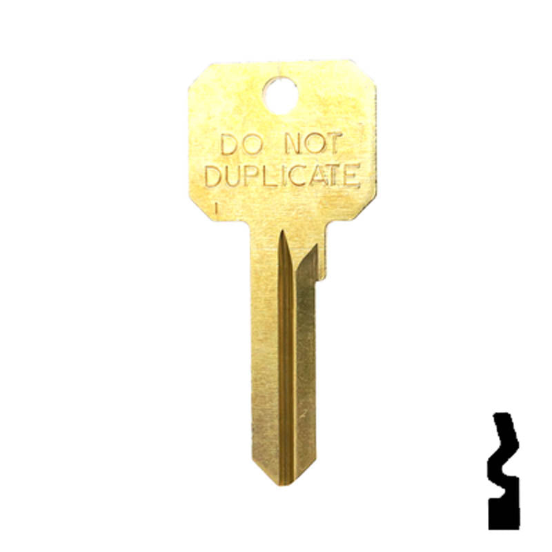 Uncut DND Key Blank | Ruswwin | RU46 Residential-Commercial Key Ilco