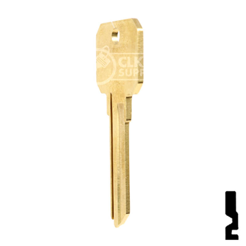 Uncut DND Key Blank | Weiser | WR4 Residential-Commercial Key Ilco