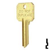 Uncut DND Key Blank | Weslock | WK2-DND, 1175N Residential-Commercial Key Ilco