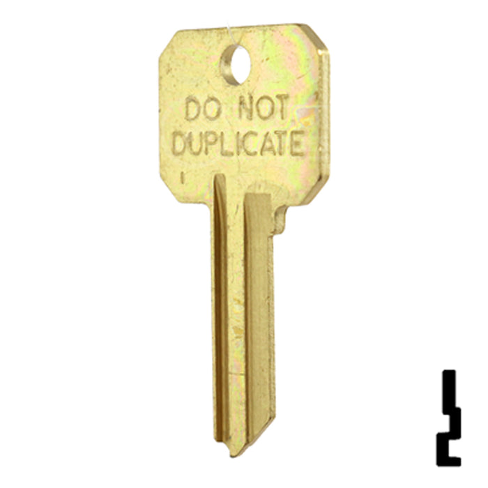 Uncut DND Key Blank | Weslock | WK2-DND, 1175N Residential-Commercial Key Ilco