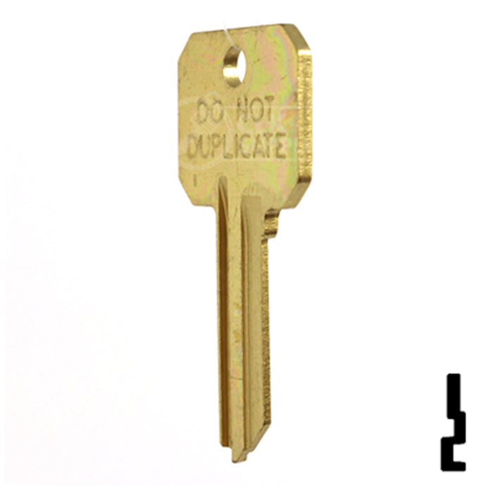 Uncut DND Key Blank | Weslock | WK2-DND, 1175N Residential-Commercial Key Ilco