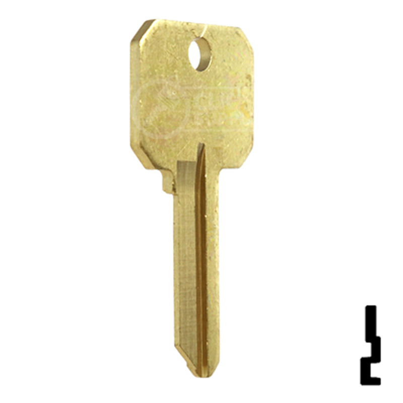 Uncut DND Key Blank | Weslock | WK2-DND, 1175N Residential-Commercial Key Ilco