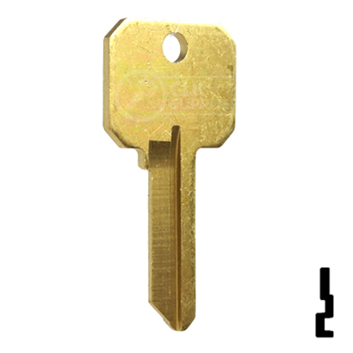 Uncut DND Key Blank | Weslock | WK2-DND, 1175N Residential-Commercial Key Ilco
