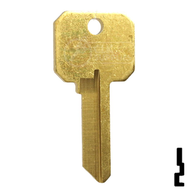 Uncut DND Key Blank | Weslock | WK2-DND, 1175N Residential-Commercial Key Ilco