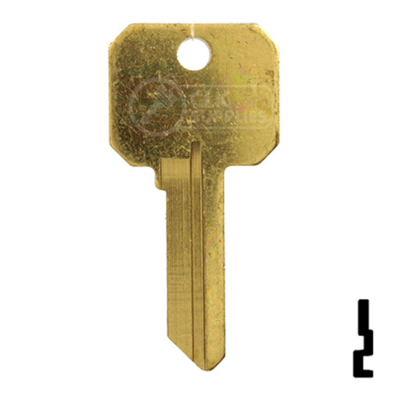 Uncut DND Key Blank | Weslock | WK2-DND, 1175N Residential-Commercial Key Ilco