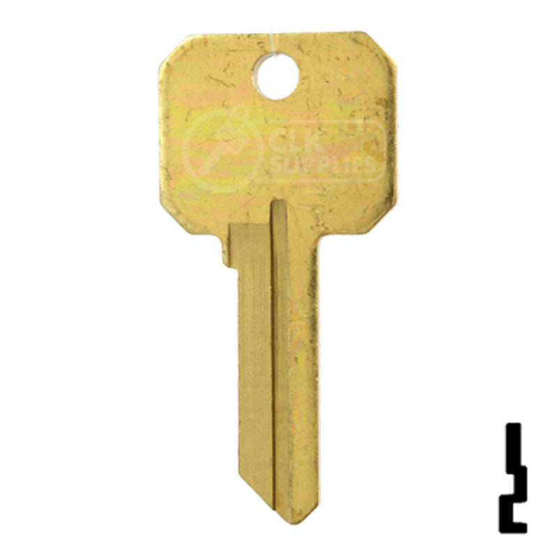 Uncut DND Key Blank | Weslock | WK2-DND, 1175N Residential-Commercial Key Ilco