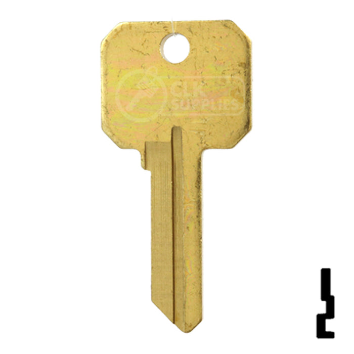 Uncut DND Key Blank | Weslock | WK2-DND, 1175N Residential-Commercial Key Ilco